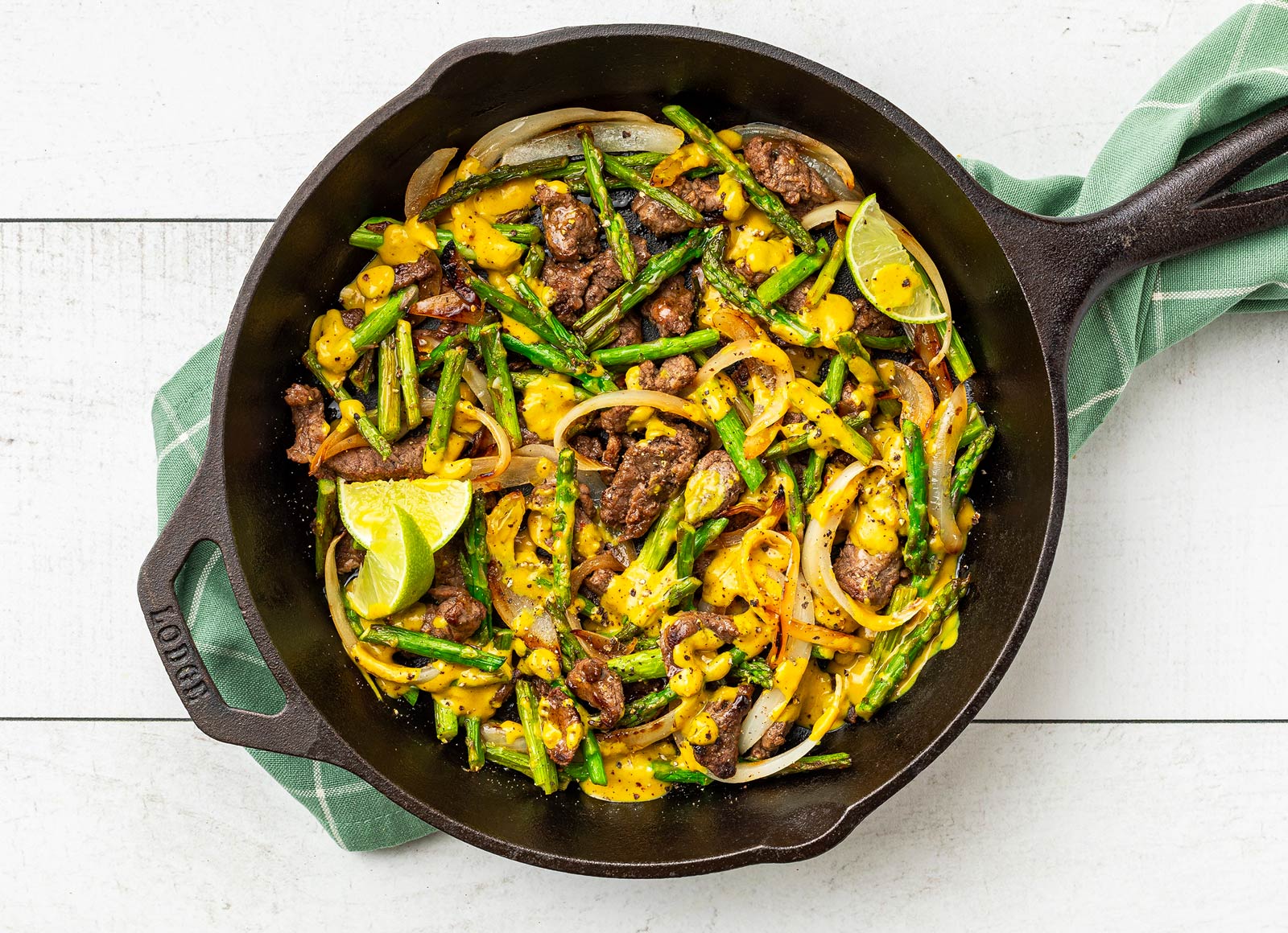 Coconut Curry Beef + Asparagus