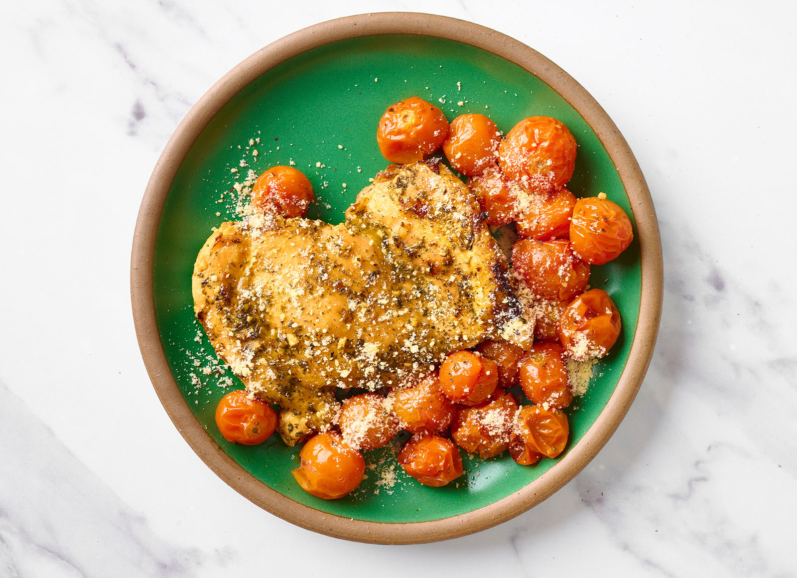 Sheet-Pan Bruschetta Chicken Thighs