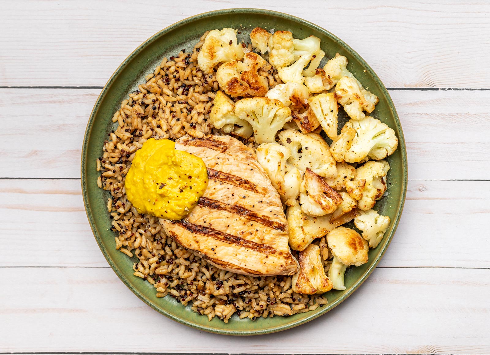 Coconut Curry Chicken + Cauliflower