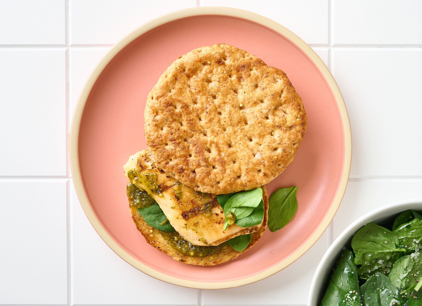 Green on Greens + Seasoned Grilled Chicken Breast Sandwich