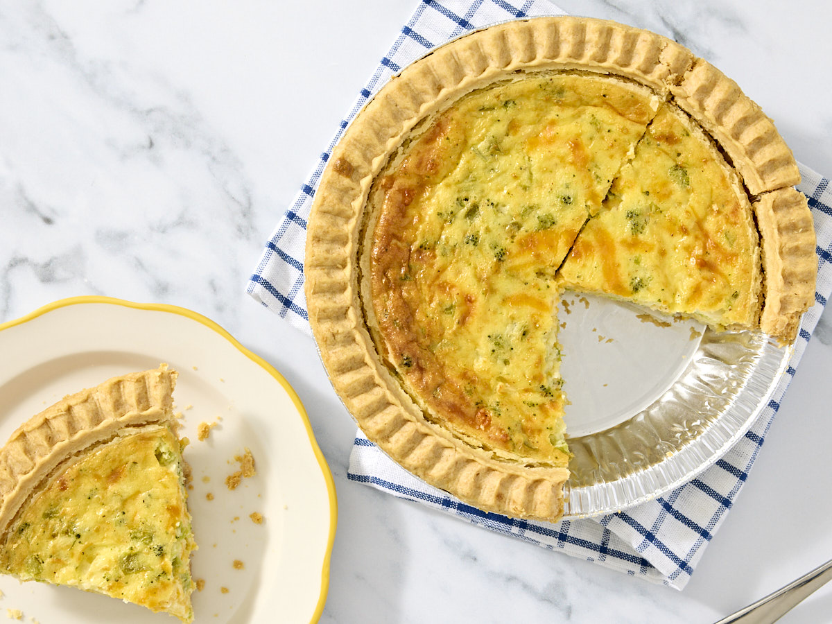 Broccoli & Cheddar Quiche 1 of 2
