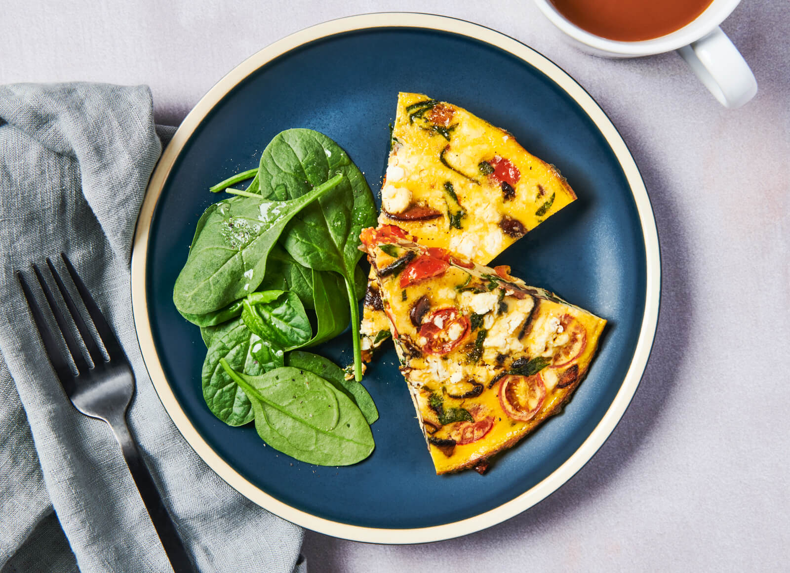 Cheesy Mushroom Vegetarian Frittata