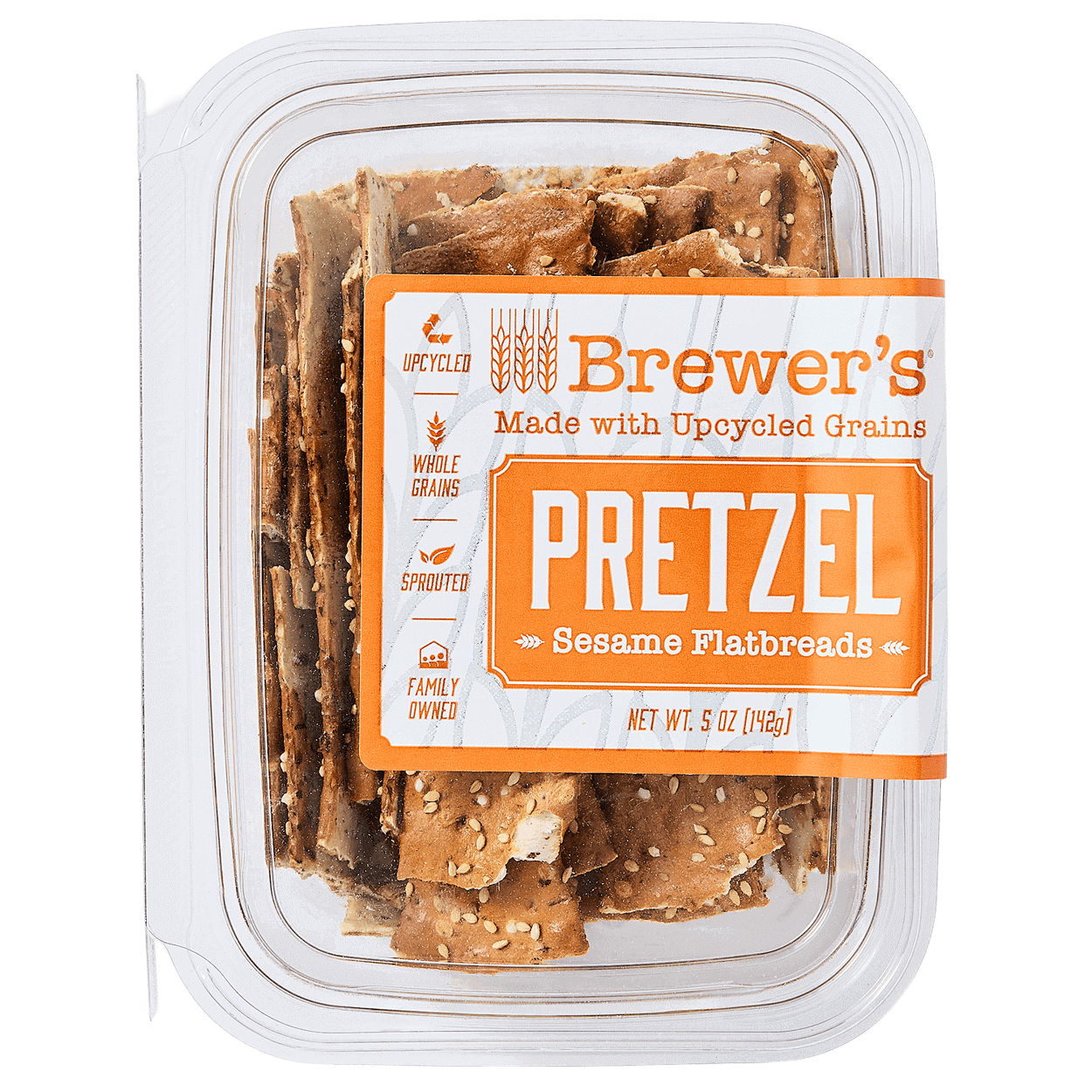 Pretzel Sesame Flatbread Crackers 2 of 2