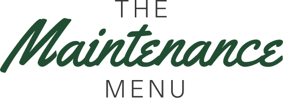 The Maintenance Menu