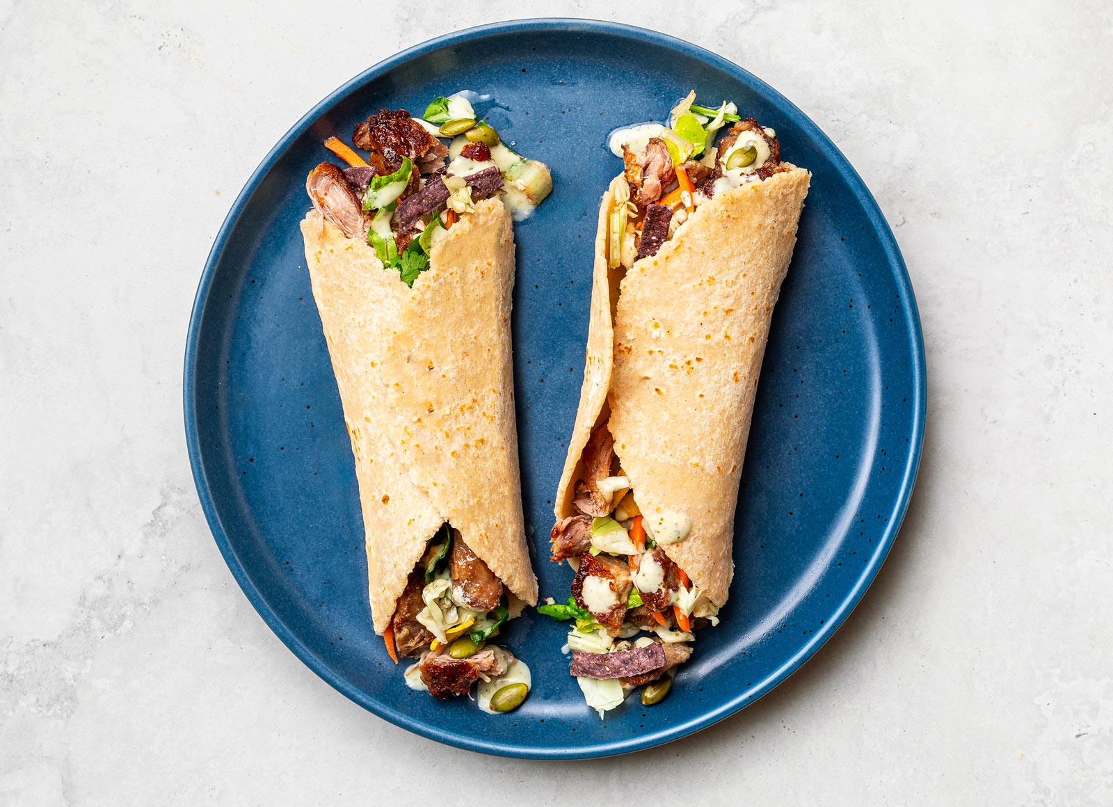  Creamy Southwestern Pork Wrap