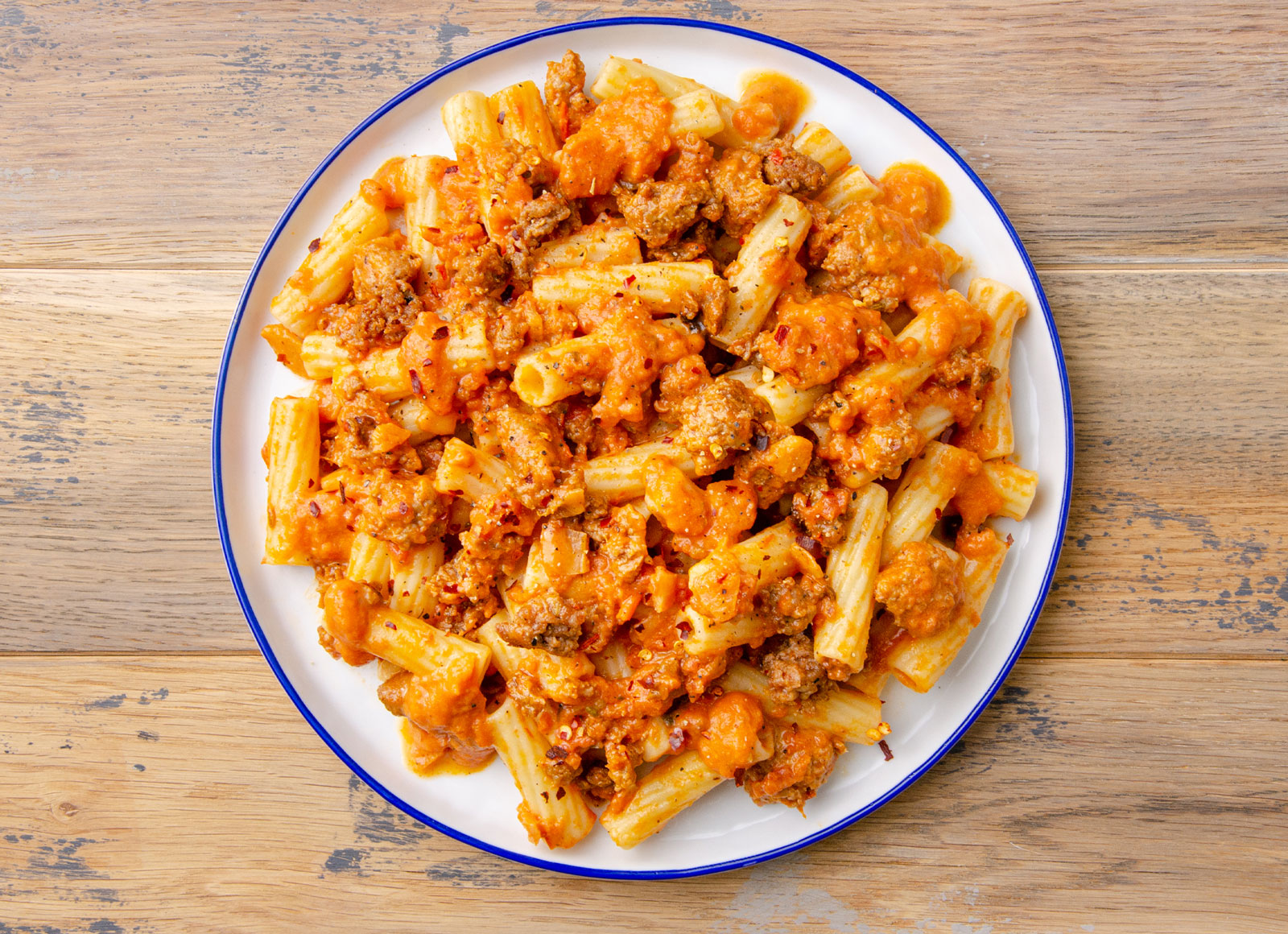 Hot Sausage Rigatoni alla Vodka