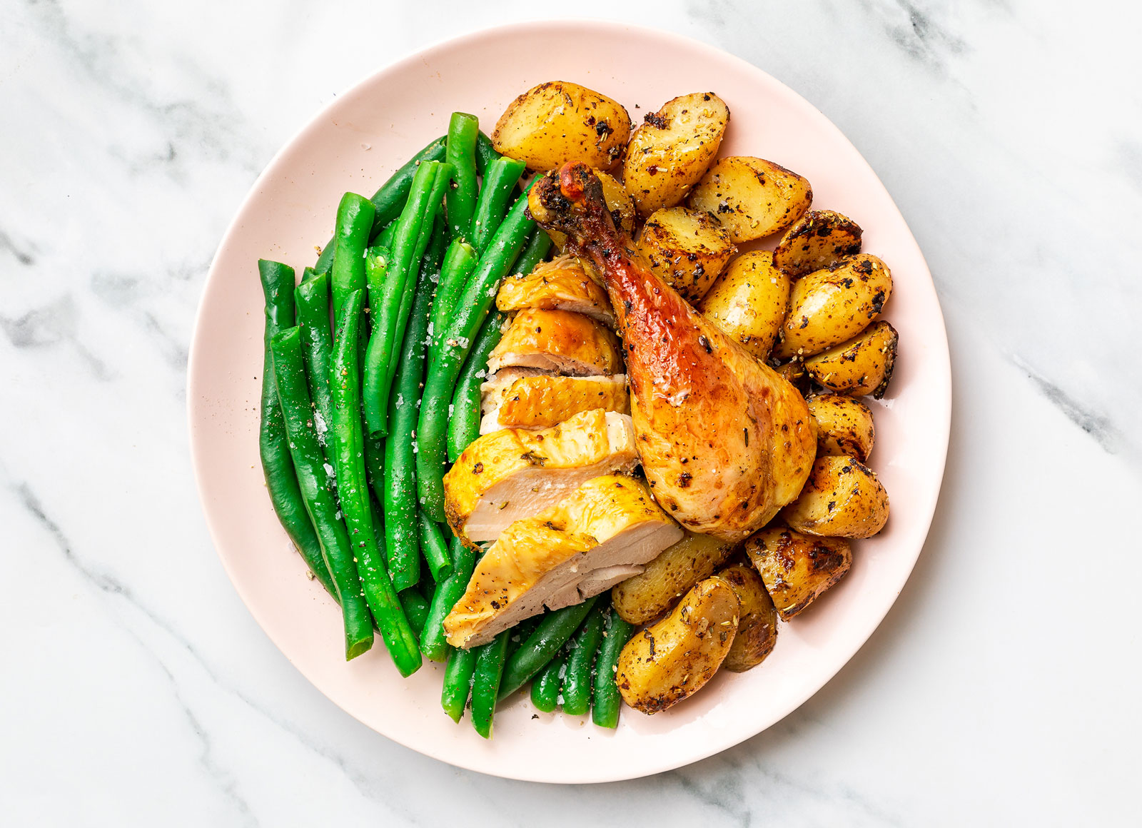 Juicy Chicken + Rosemary Potatoes