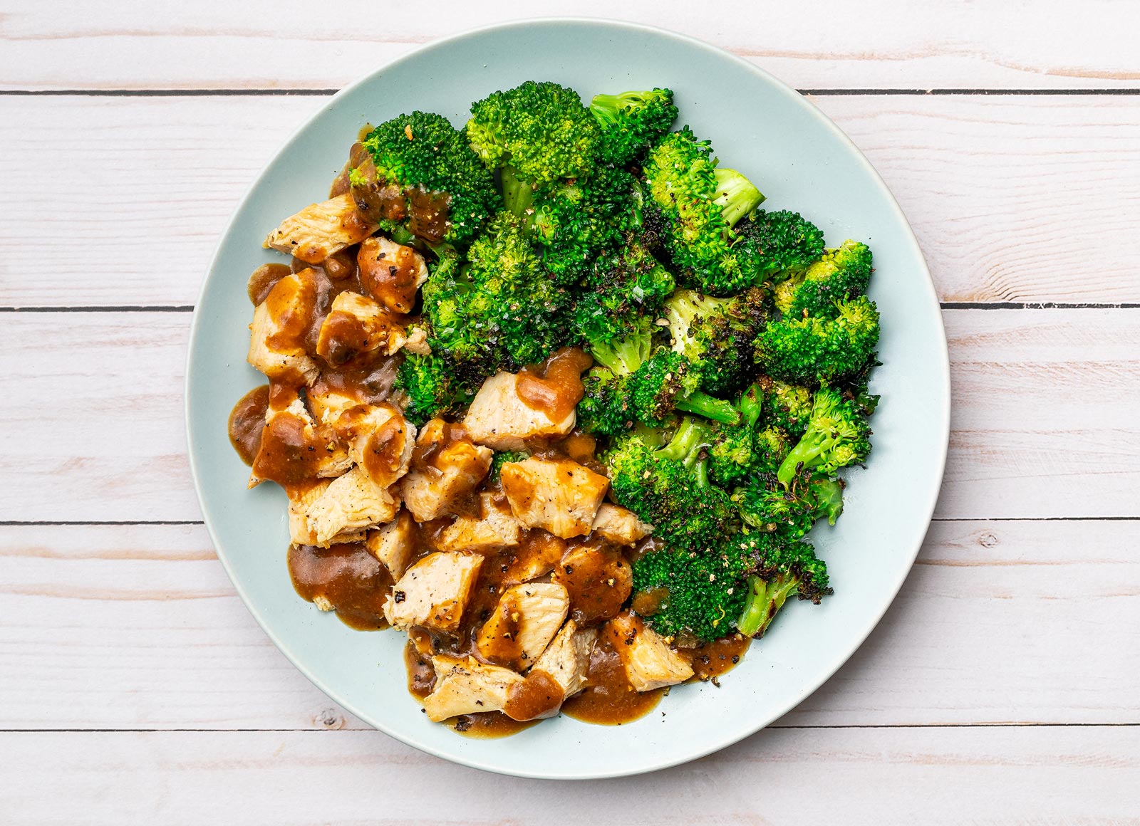 Chicken Marsala + Broccoli Florets