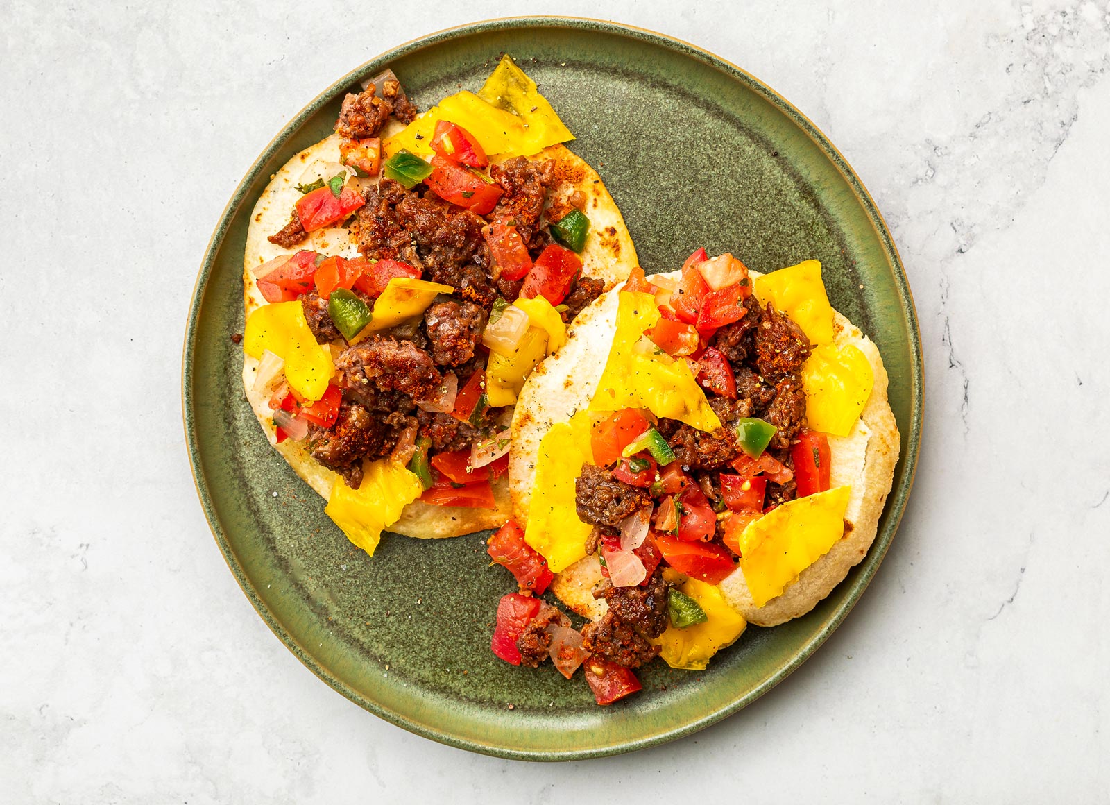 Beyond Cheezy Tostada + Fresh Salsa
