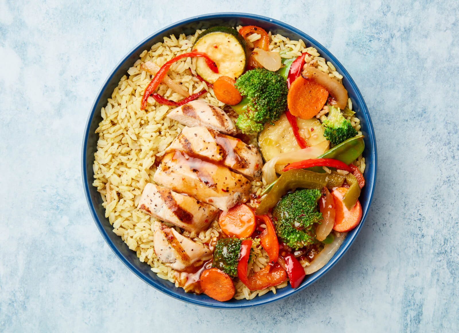 Gingery Chicken Jasmine Rice Bowl