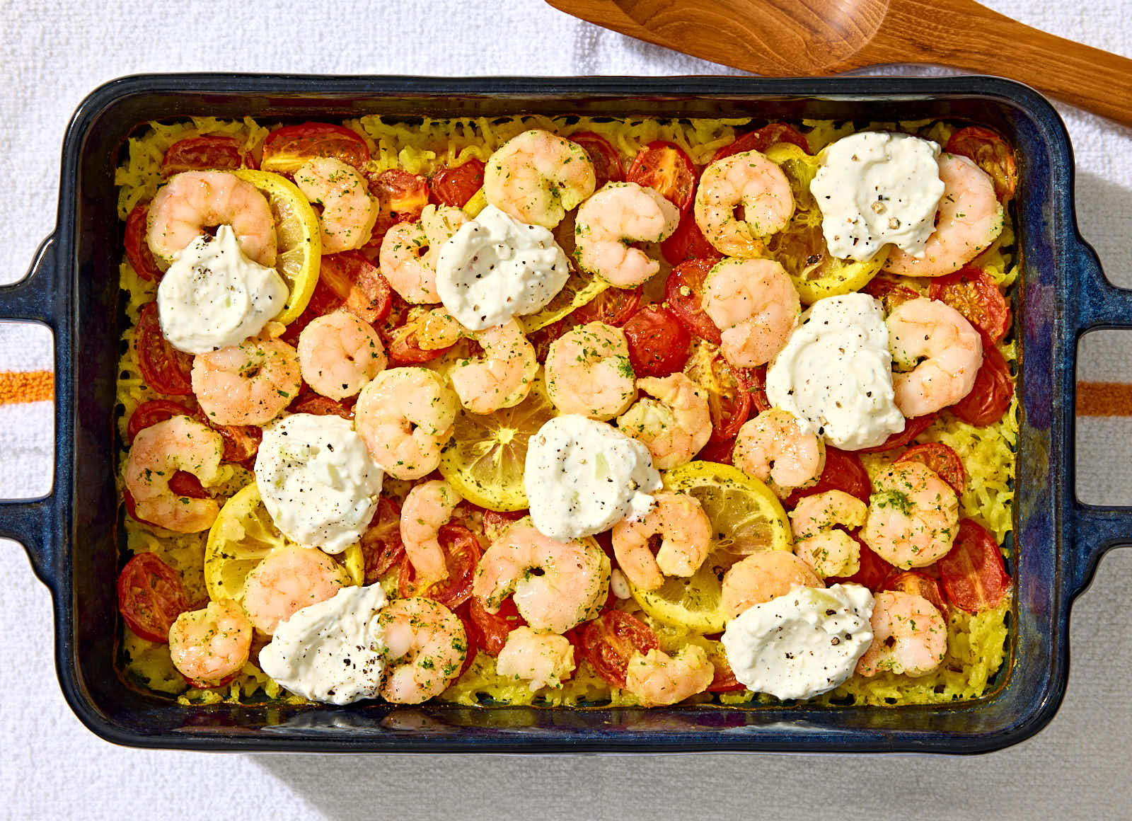 Mediterranean Shrimp Casserole