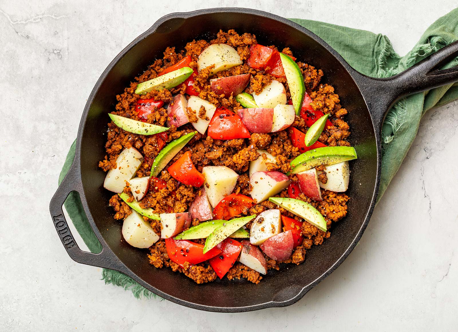 Southwestern "Chorizo" + Potato Skillet