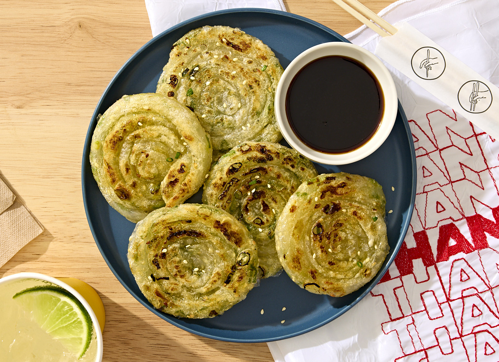 Rice Paper Scallion Pancakes