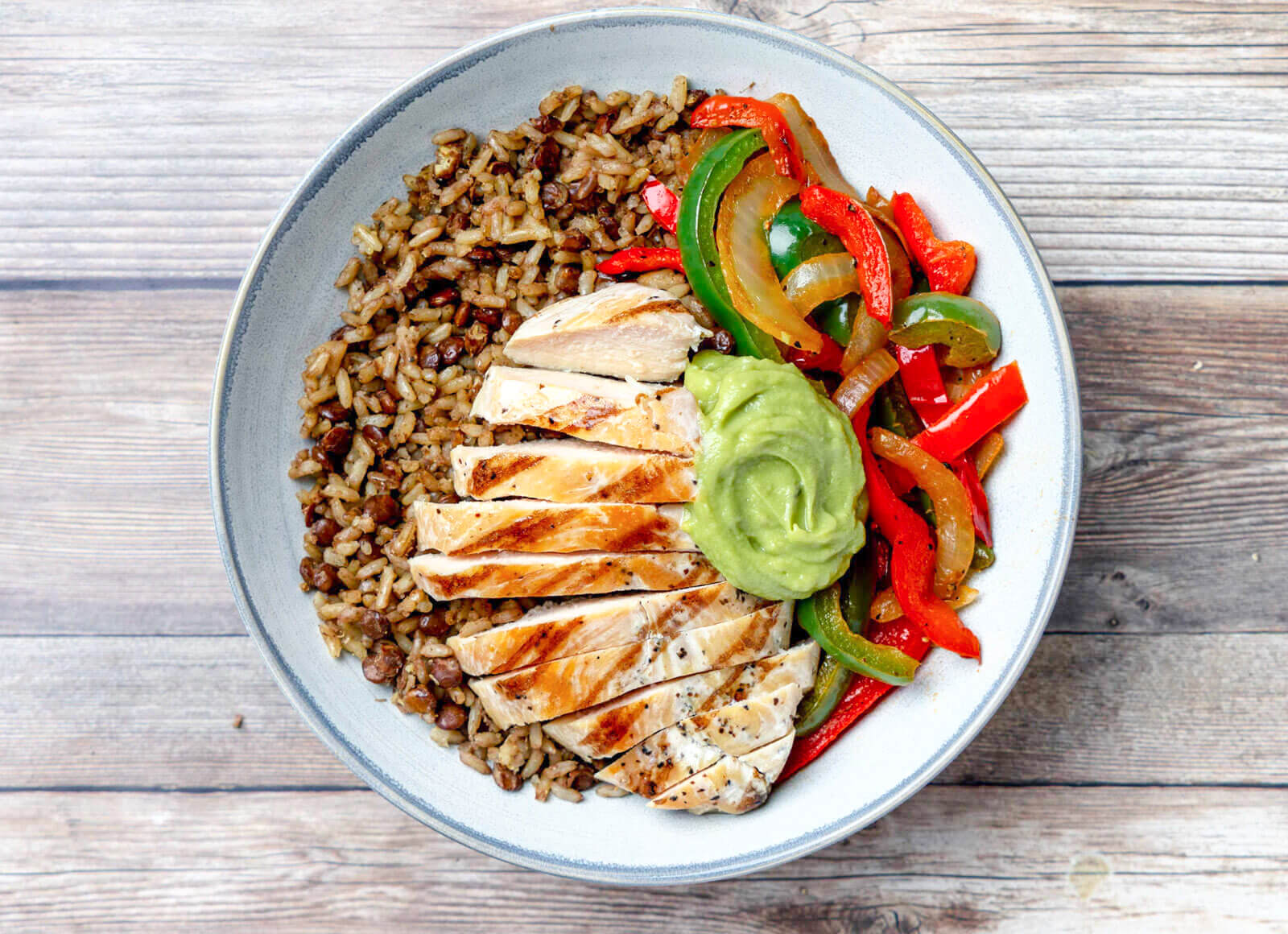 Seasoned Grilled Chicken Breast 'n Guac Burrito Bowl