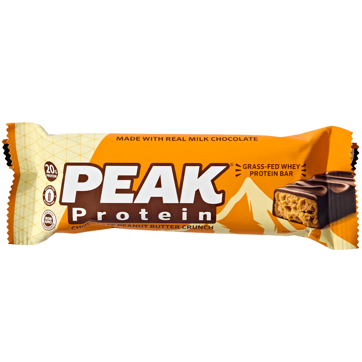 Grass-Fed Whey Protein Bar Chocolate Peanut Butter Crunch 2 of 2