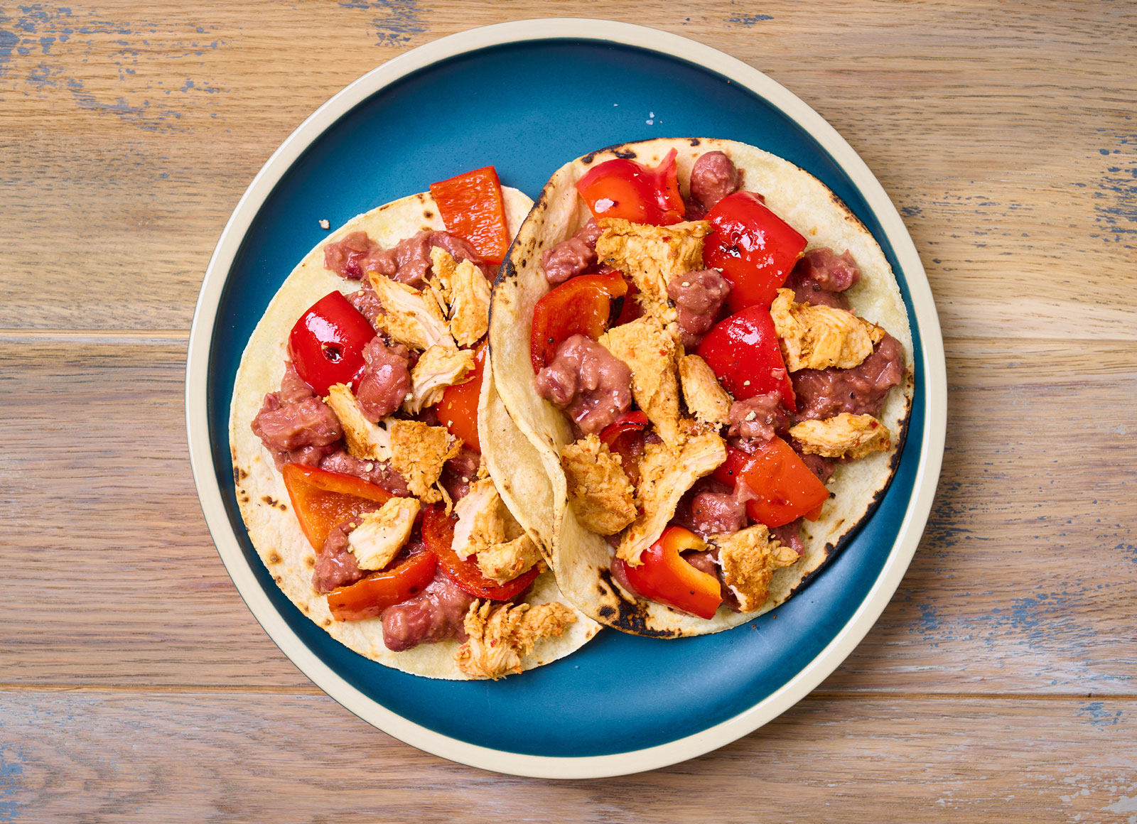  The Fajita Tacos with Red Bell Pepper