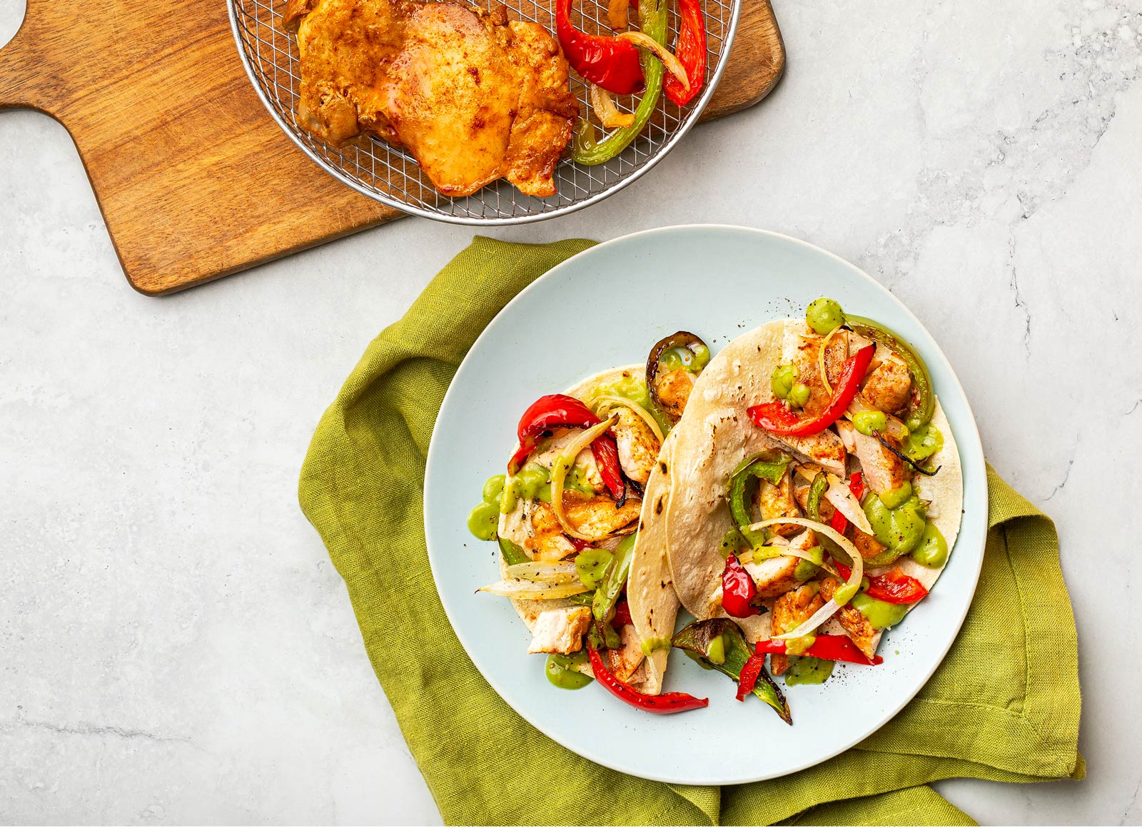 Air Fryer Chicken Fajitas