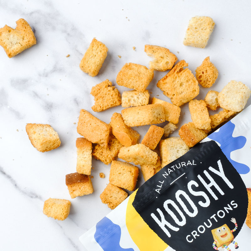 Salt + Pepper Sourdough Croutons 1 of 2