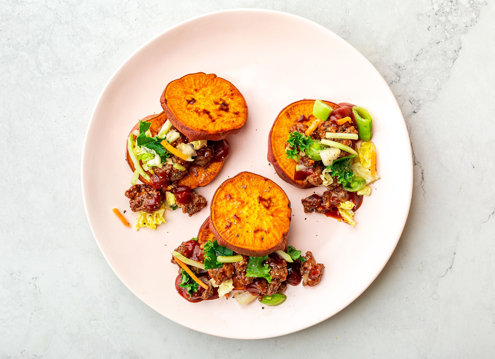 BBQ Bison Sloppy Joe + Sweet Potato Bun