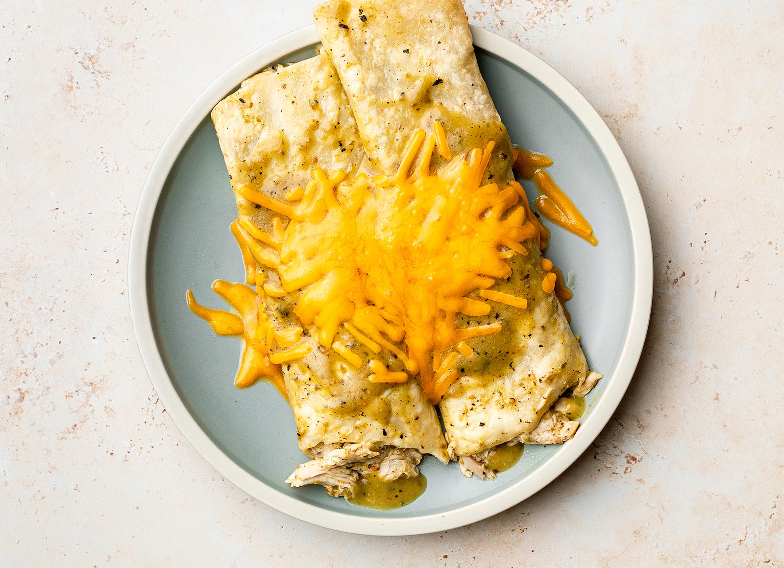 Spicy Chicken + Cheese Enchiladas