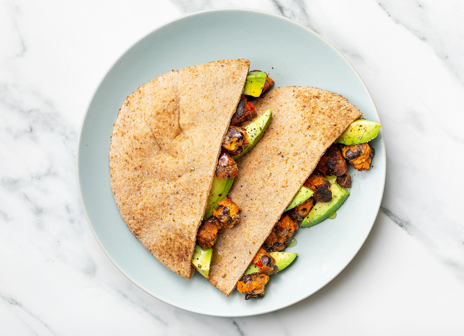 Black Bean Avocado Whole Grain Pita Pockets Pocket