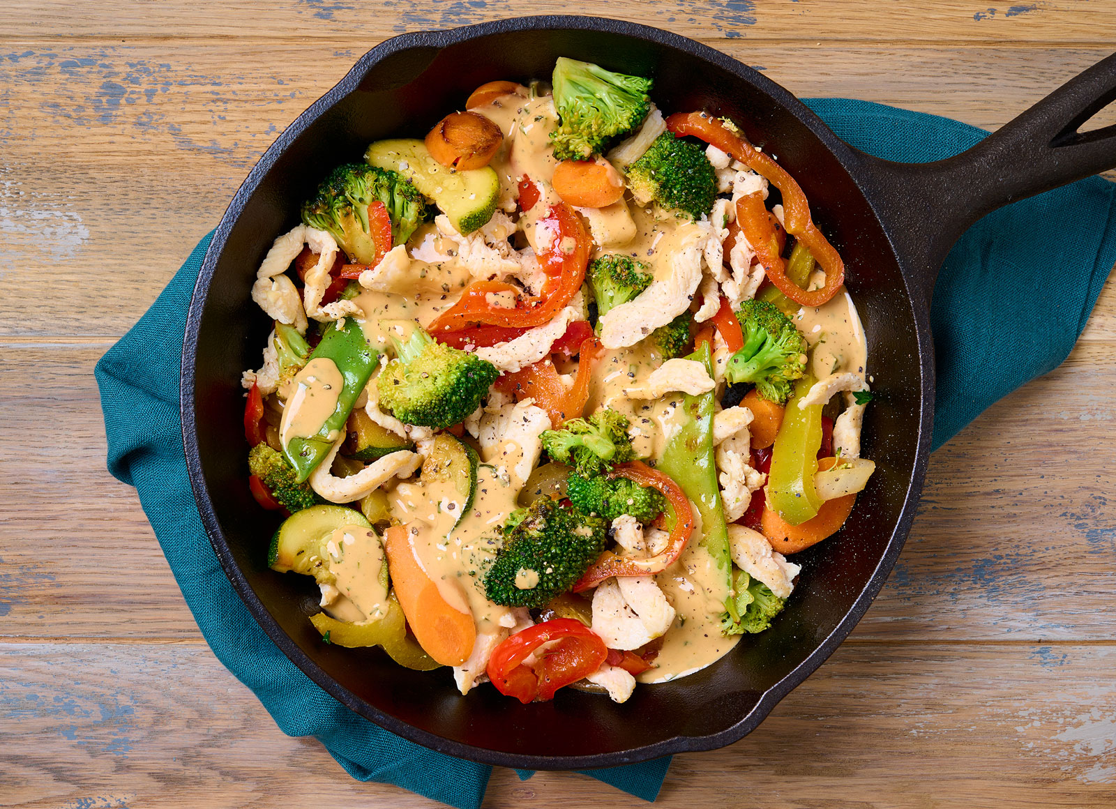 Thai Peanut Chicken + Veggie Stir-Fry-image