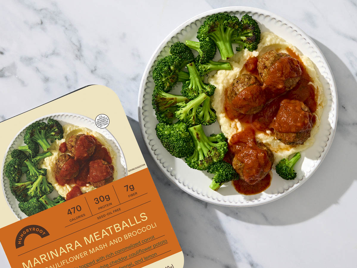 Marinara Meatballs with Cauliflower Mash and Broccoli 1 of 2