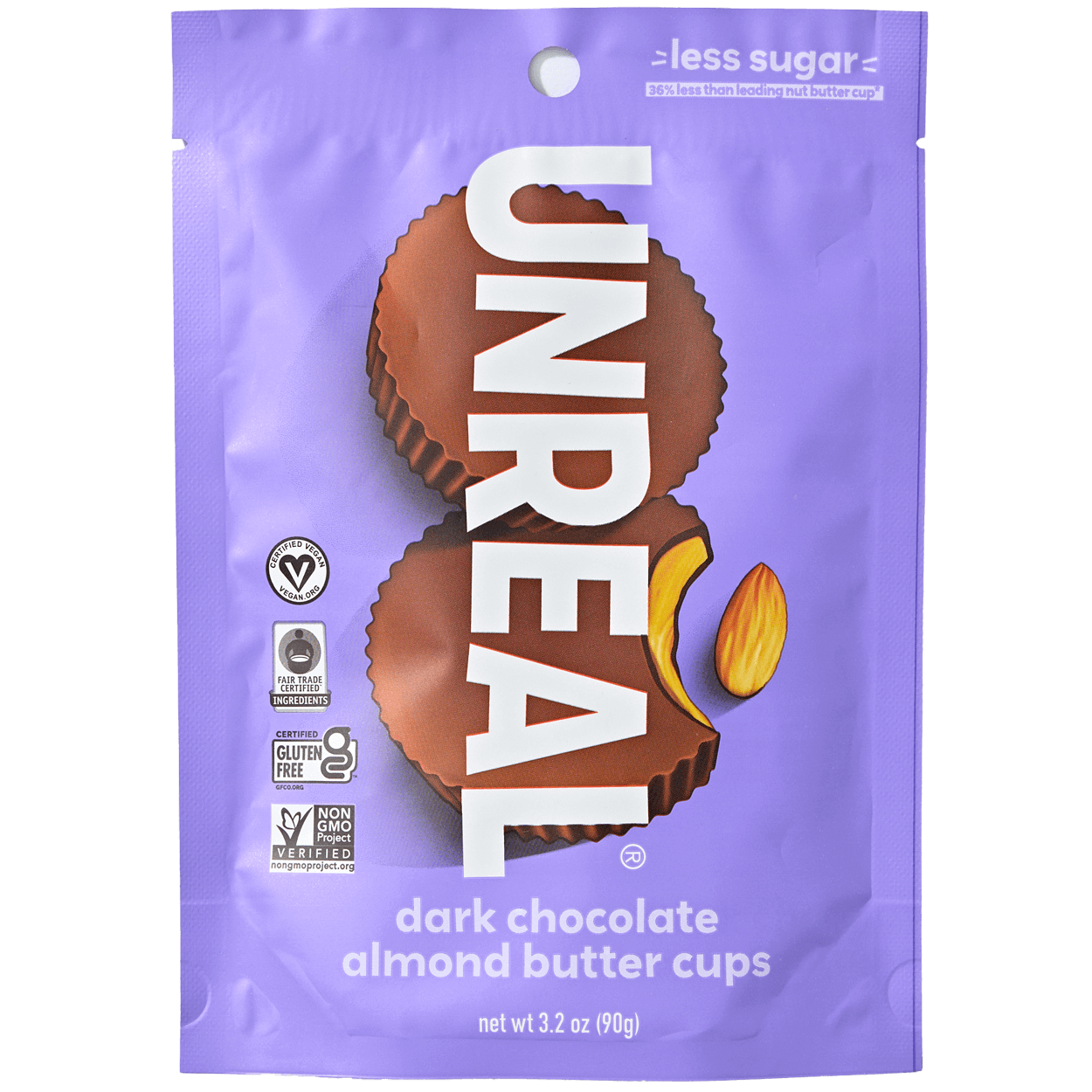 Gluten Free Dark Chocolate Almond Butter Cups 8 pack 2 of 2