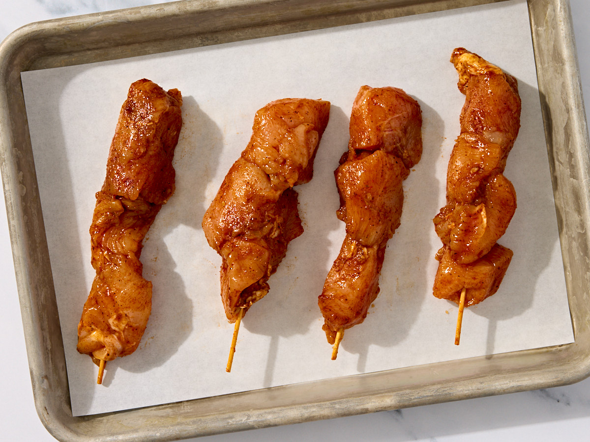 Cajun Style Chicken Kebabs 1 of 2