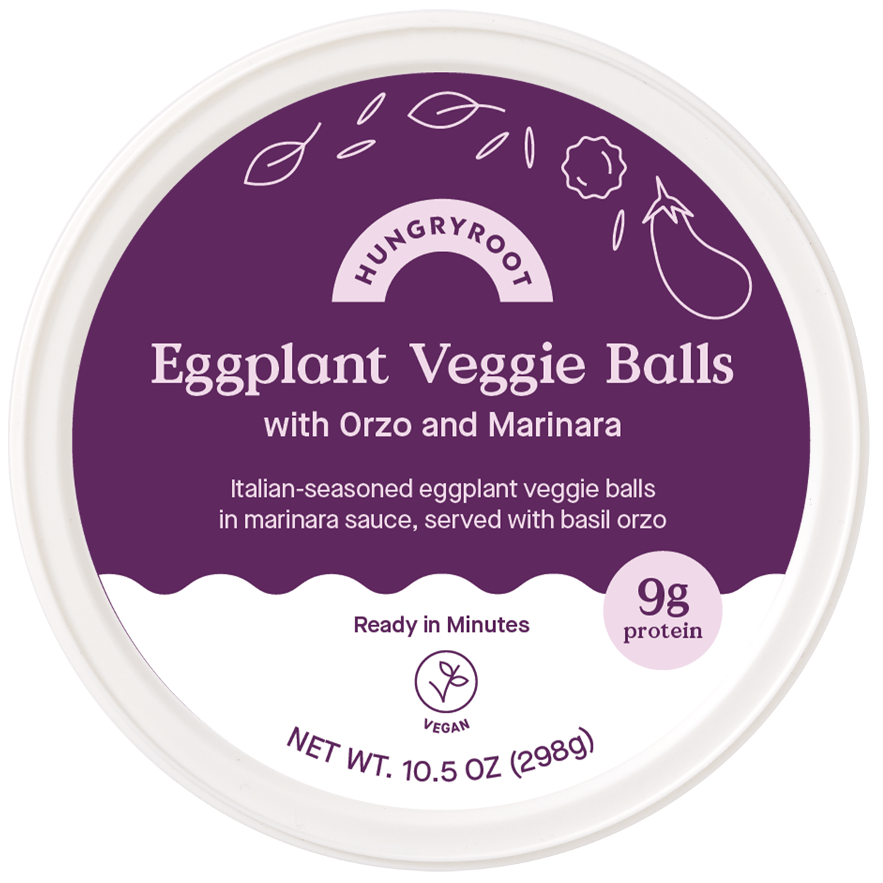 Eggplant Chickpea Veggie Balls with Orzo and Marinara Sauce 2 of 2