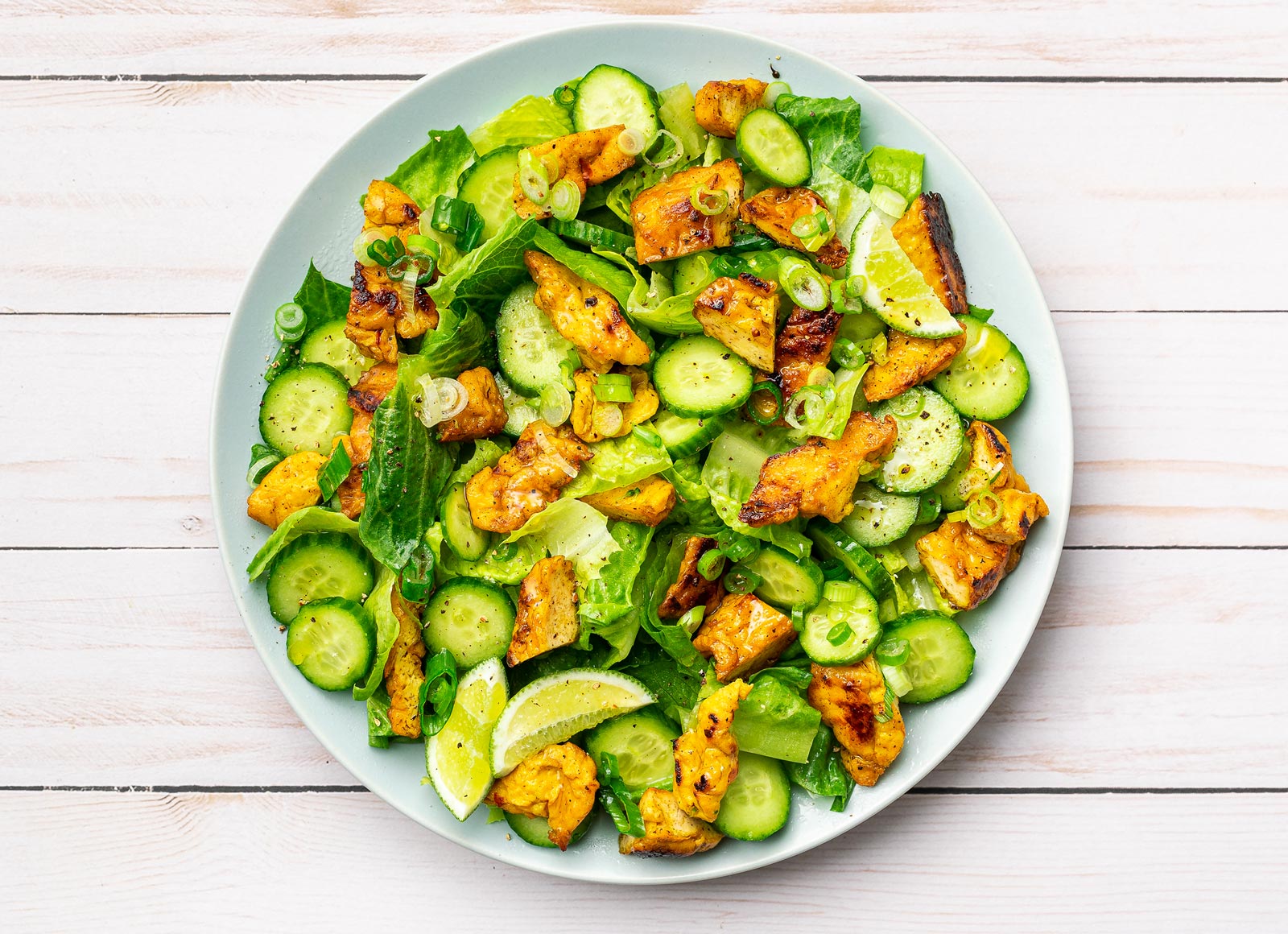 Lemongrass Tofu Salad with Lime Dressing