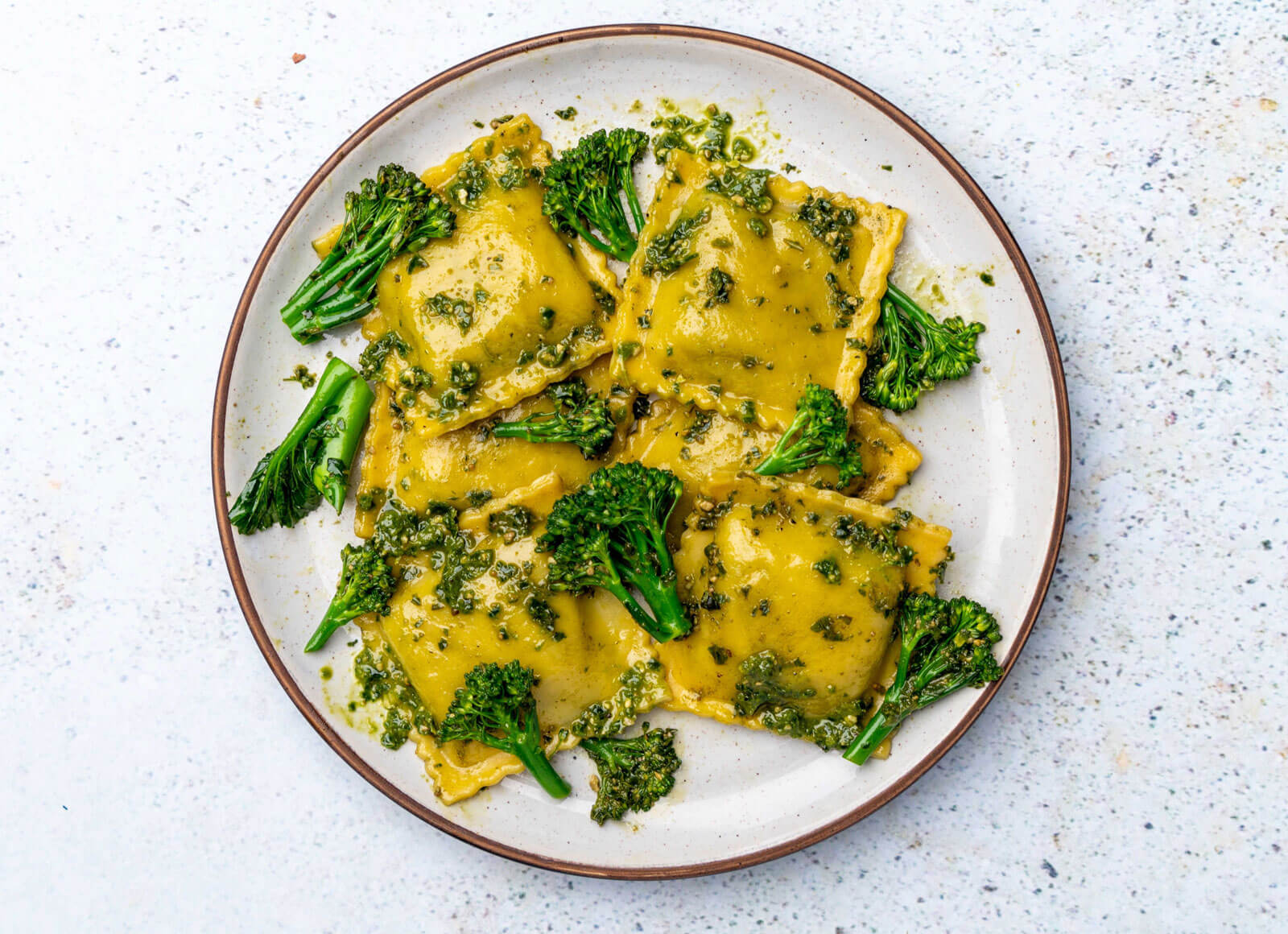Green Machine Pesto Ravioli