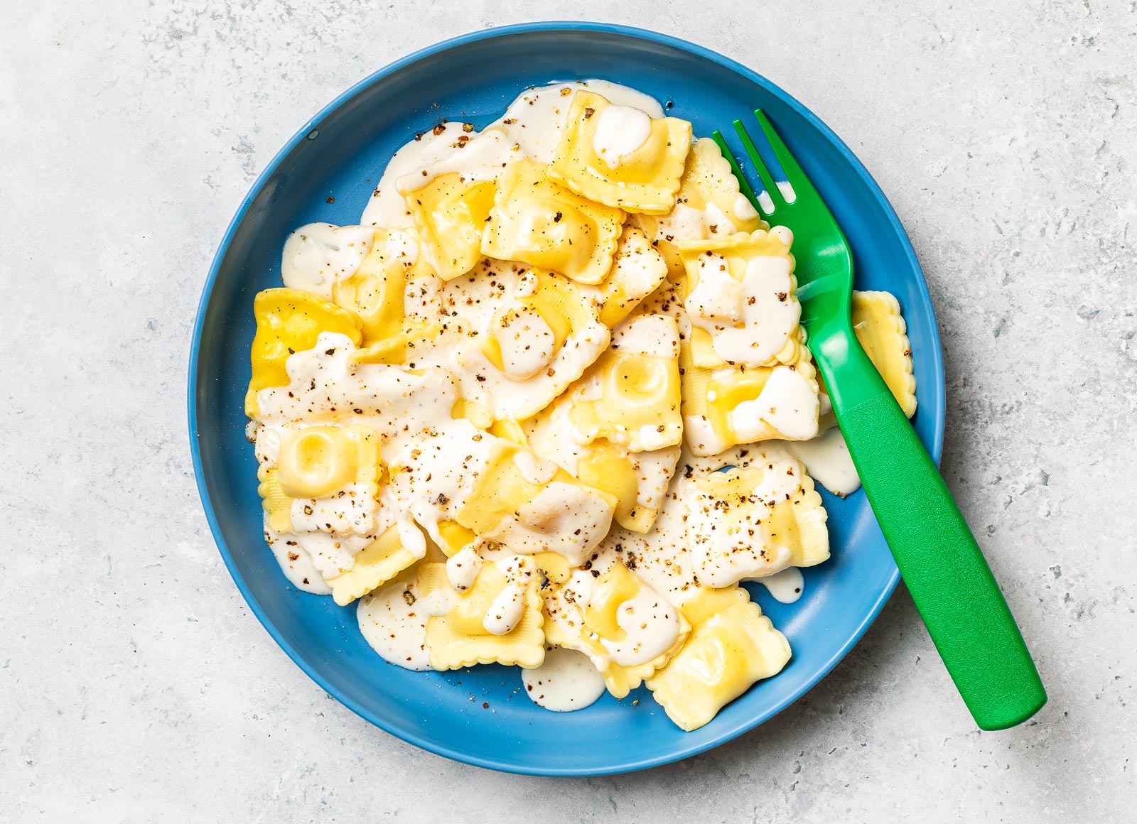 Four Cheese Ravioli Alfredo