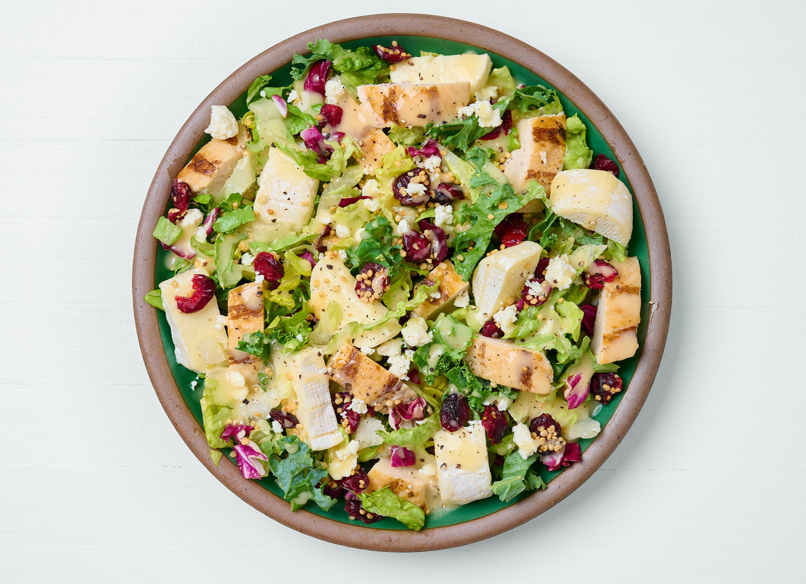 Honey Citrus Salad with Grilled Seasoned Chicken Breast + Brie
