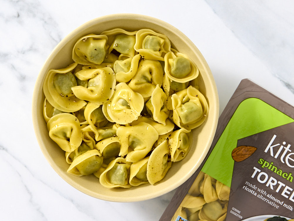 Spinach Tortellini with Almond Milk Ricotta Alternative 1 of 2
