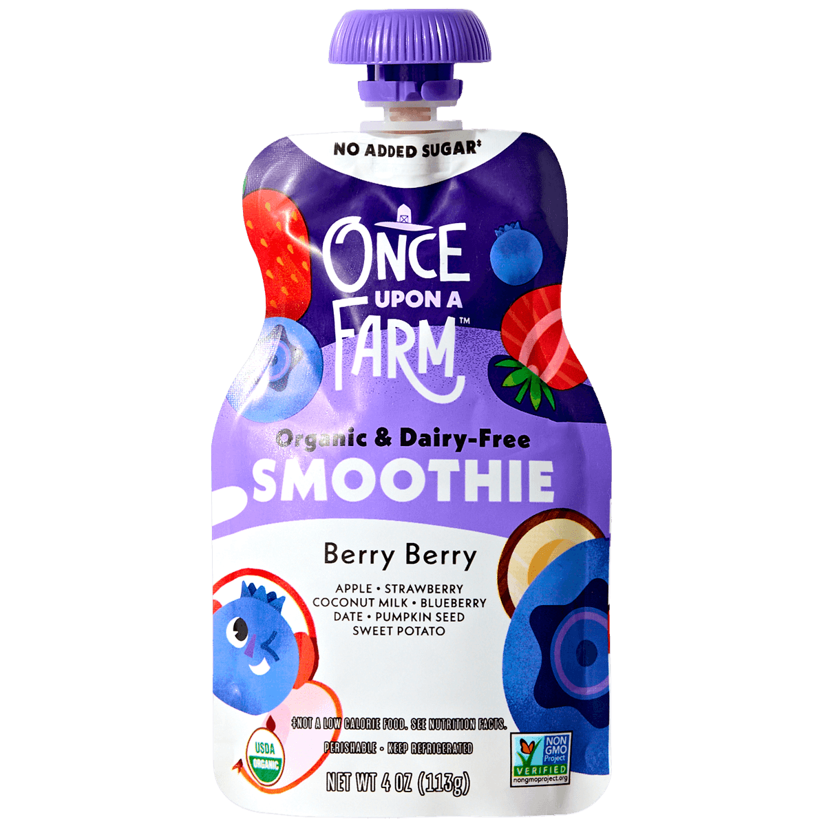 Organic Berry Berry Dairy-Free Smoothie Pouch 2 of 2