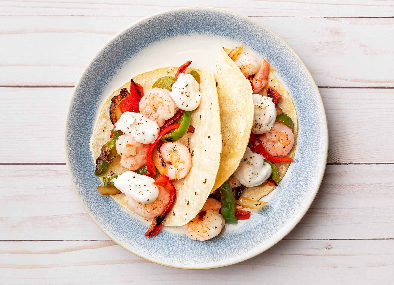 Classic Gulf Shrimp Tacos with Dairy-Free Crema