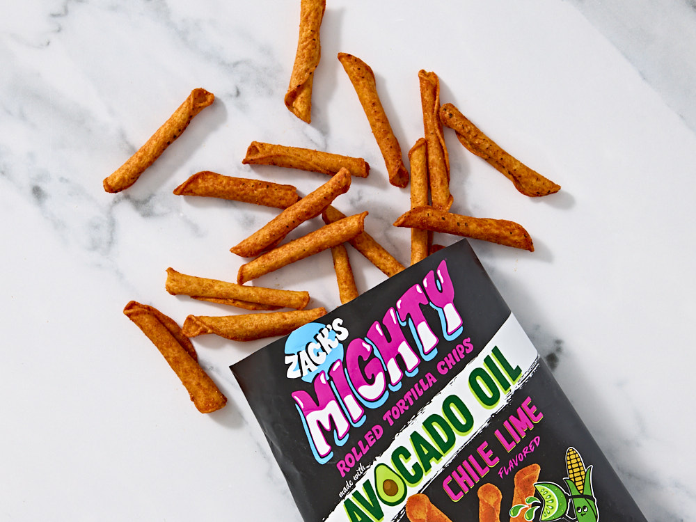 Avocado Oil Rolled Tortilla Chips - Chile Lime 1 of 2