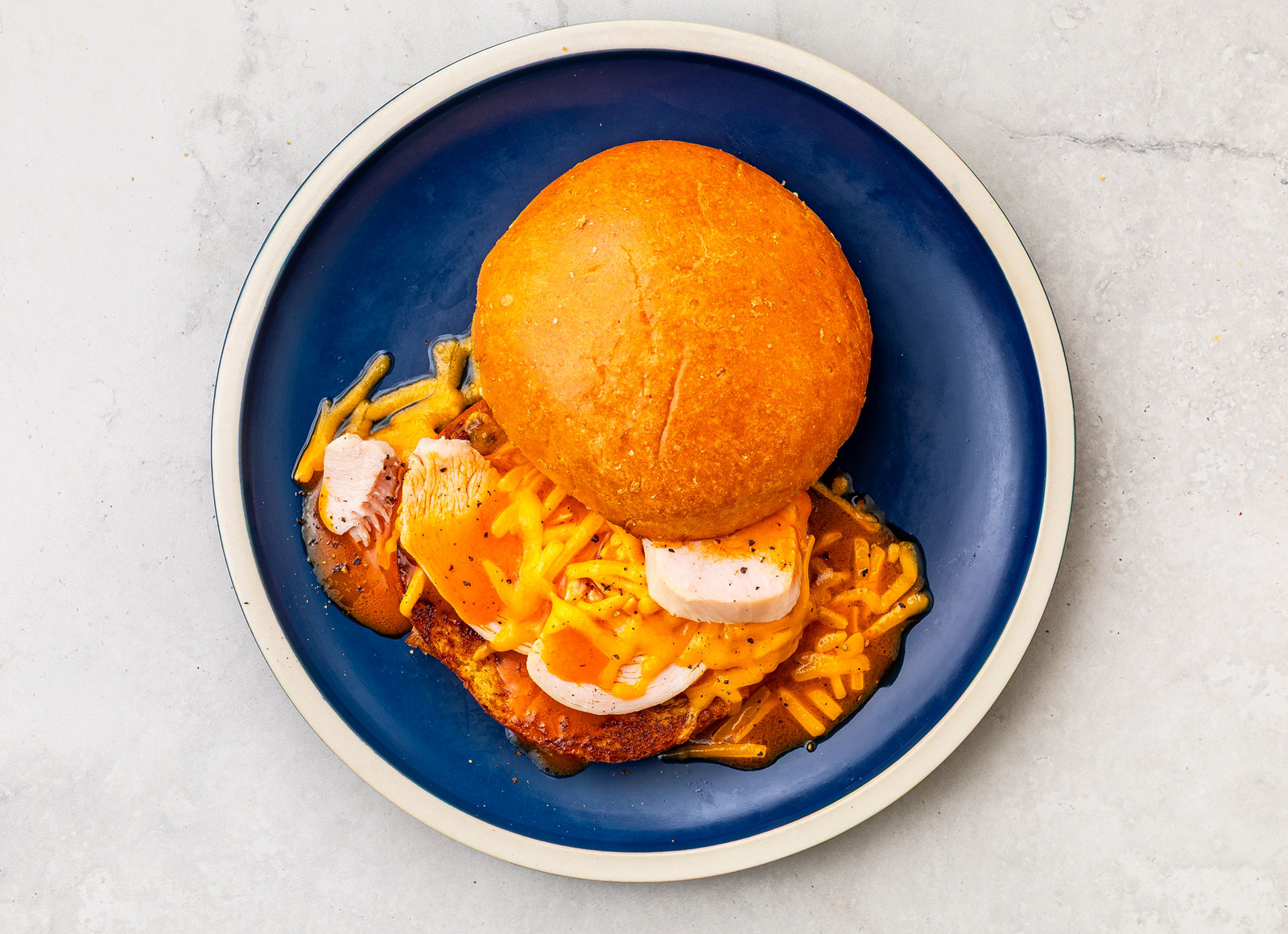Speedy Buffalo Chicken Dip Sandwich