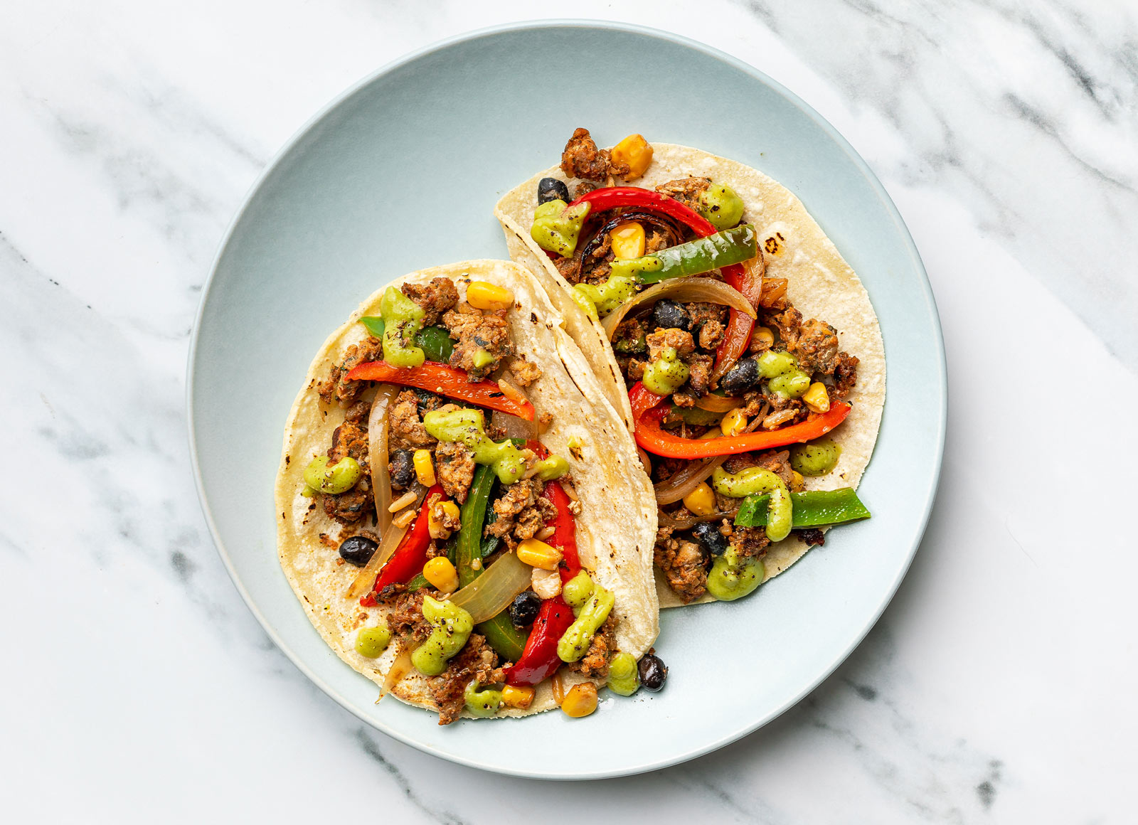 Creamy Southwest-Style Chicken Tacos