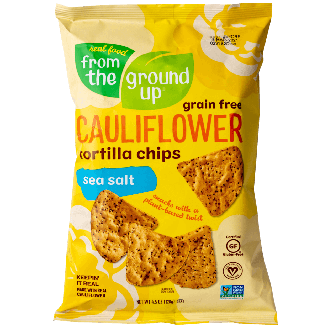 Sea Salt Cauliflower Tortilla Chips 2 of 2