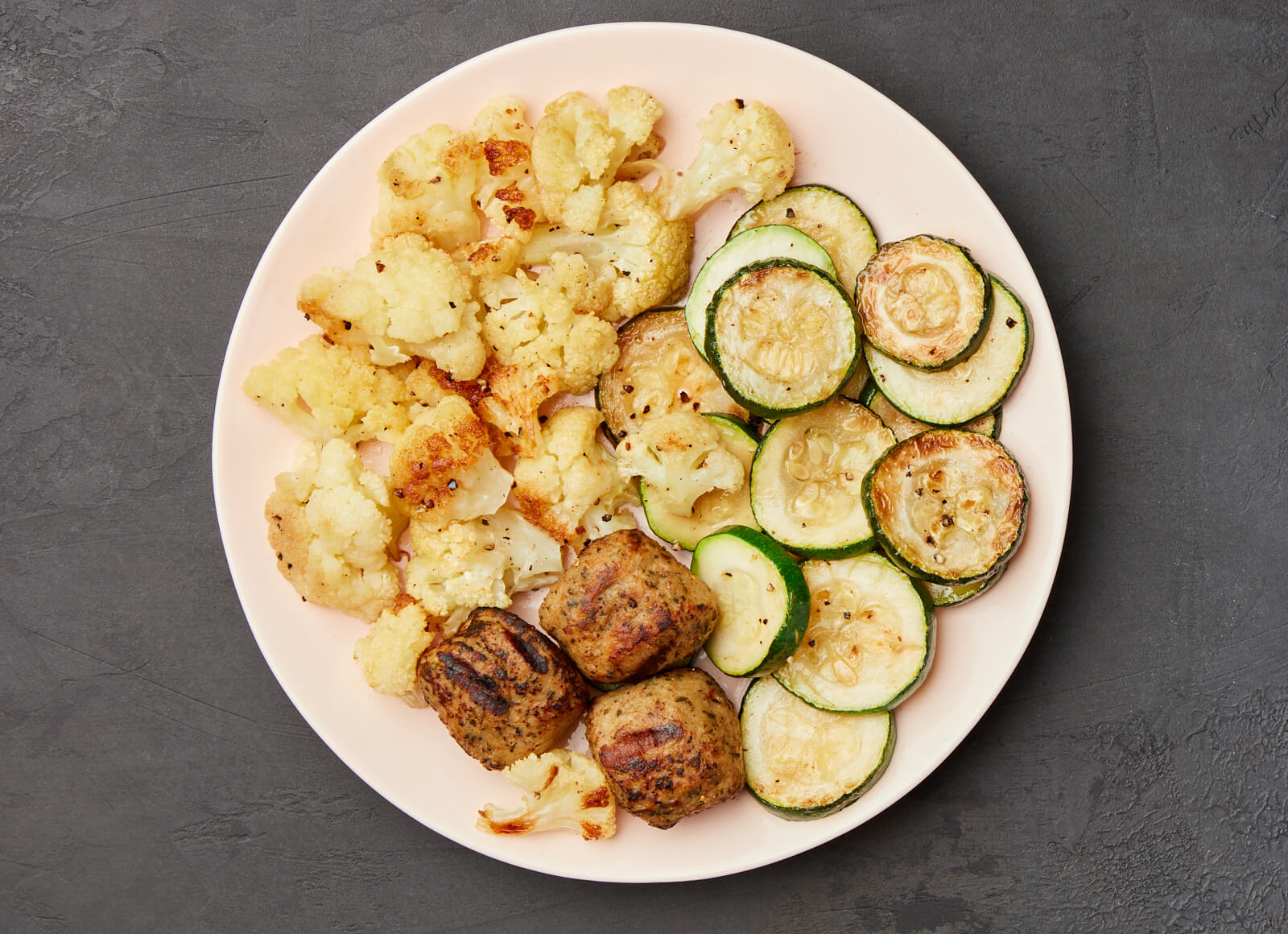 Turkey Meatballs with Roasted Cauliflower
