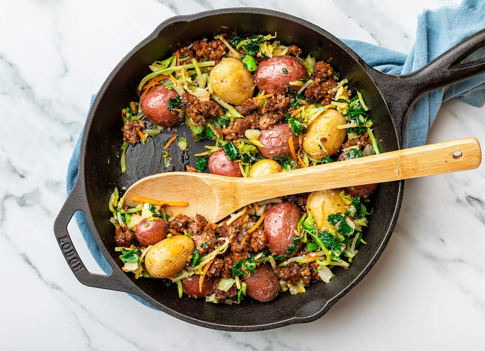 Beyond Burger + Potato Taco Skillet