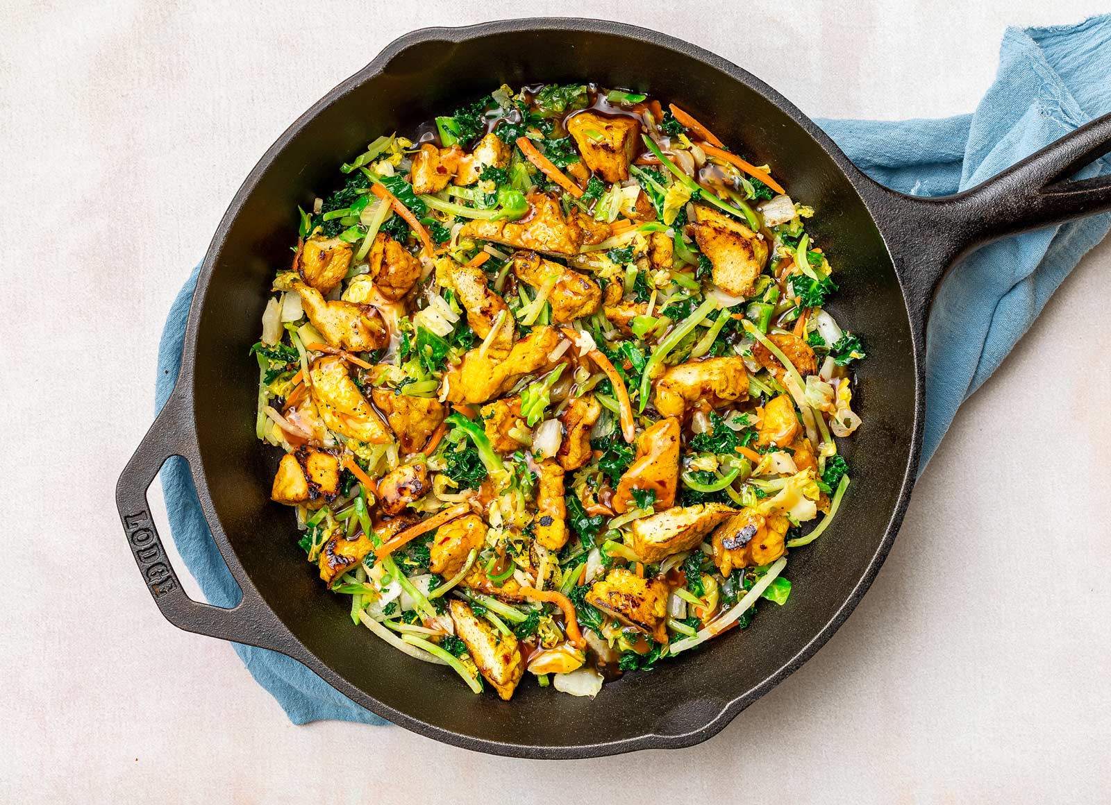Gingery Tofu Nuggets + Superblend Stir-Fry