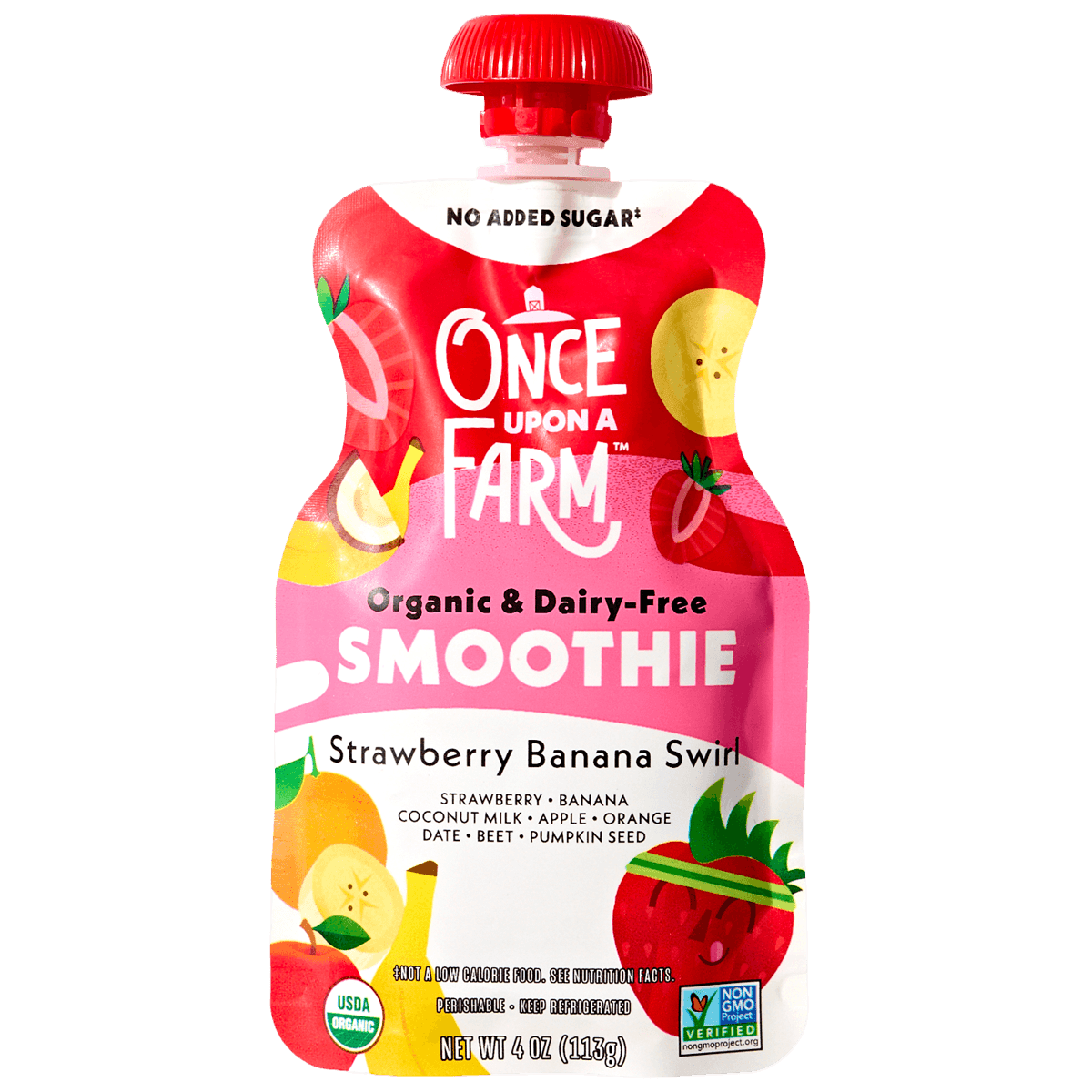 Organic Strawberry Banana Swirl Dairy-Free Smoothie 2 of 2