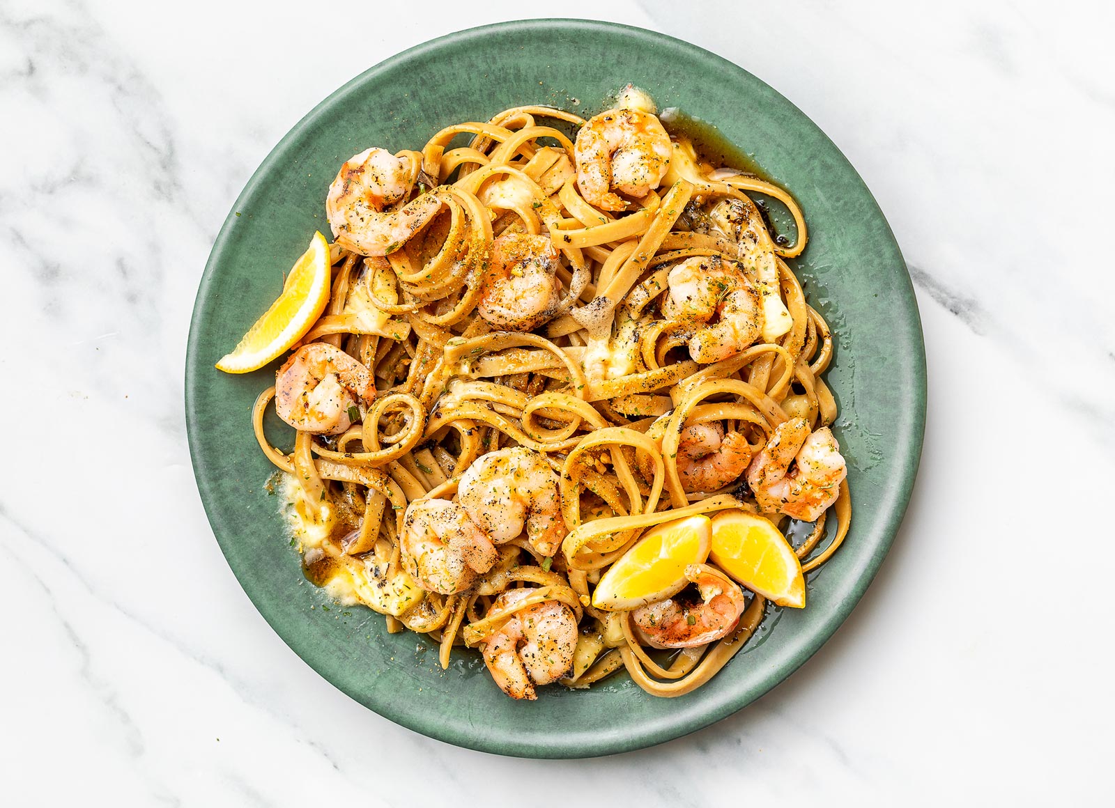 Brown Butter Shrimp Scampi
