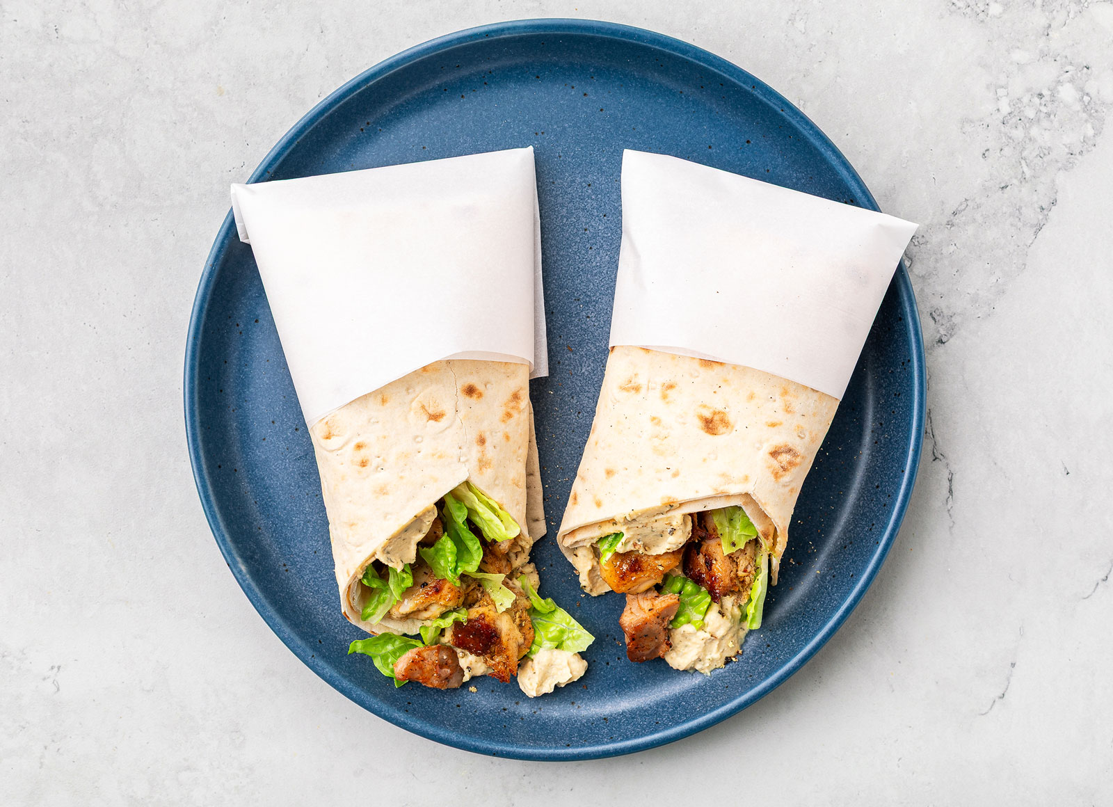Shawarma Chicken + Hummus Lavash Wrap