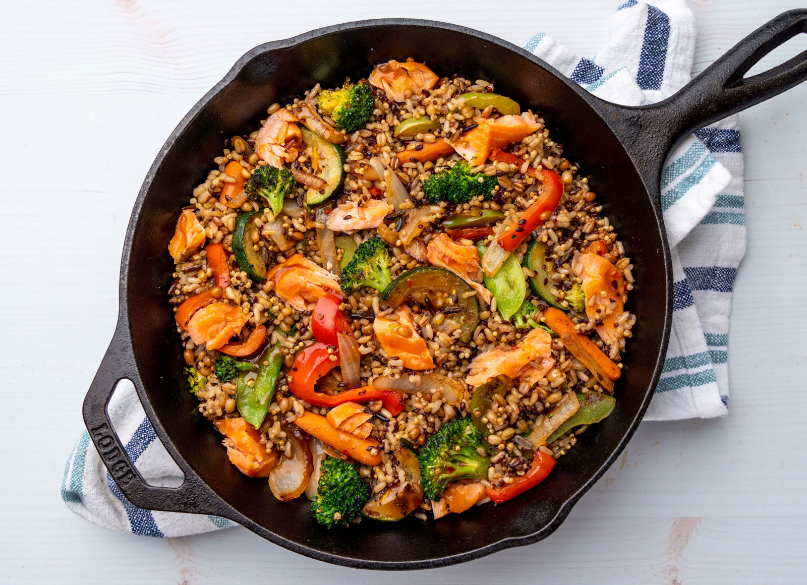 Sweet 'n Sour Salmon Stir-Fry