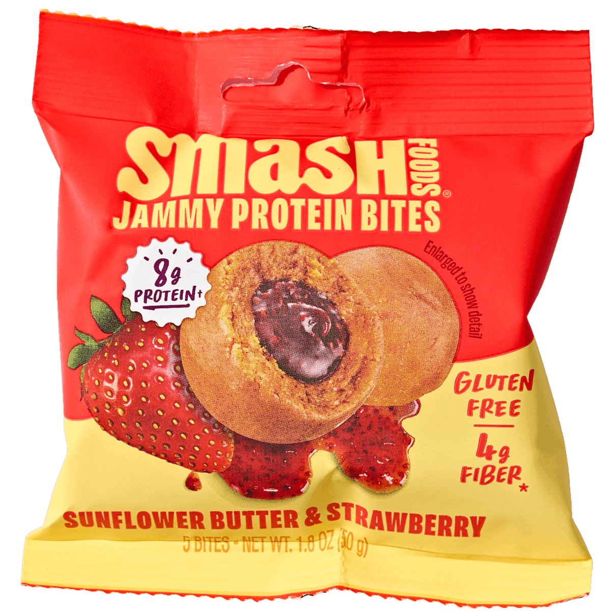 Sunflower Butter & Strawberry Jammy Protein Bites 2 of 2