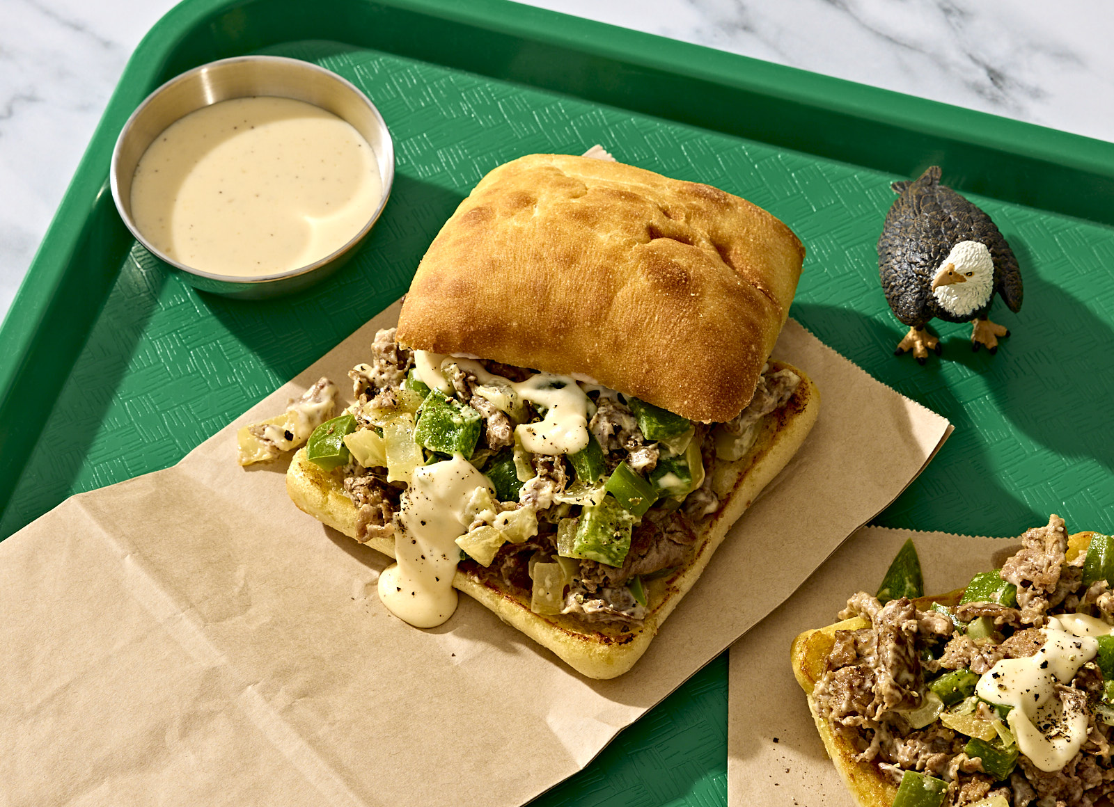 Cheesiest Philly Cheesesteak Sandwich